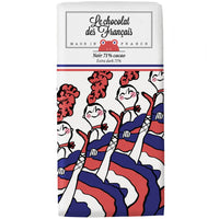 dark chocolate bar with cabaret dancing packaging
